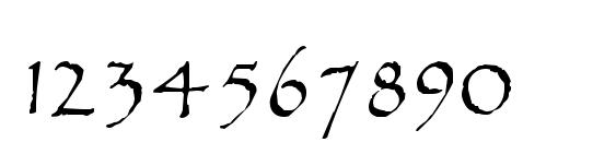 Шрифт Parchment Regular, Шрифты для цифр и чисел