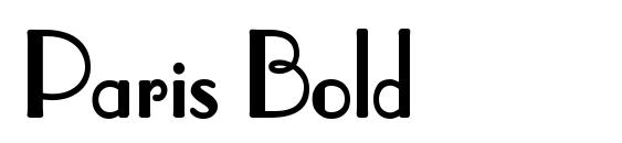 Шрифт Paris Bold