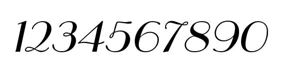 Paris Italic Font, Number Fonts