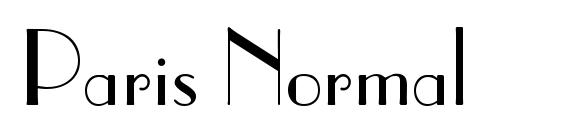 Paris Normal font, free Paris Normal font, preview Paris Normal font