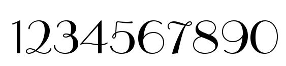 Parisian BT Font, Number Fonts
