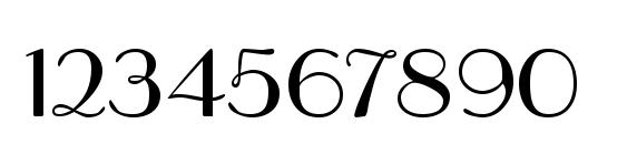 Parisian Regular DB Font, Number Fonts