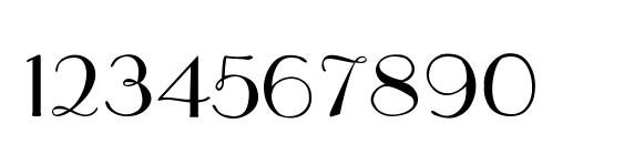 Parisian Thin Font, Number Fonts