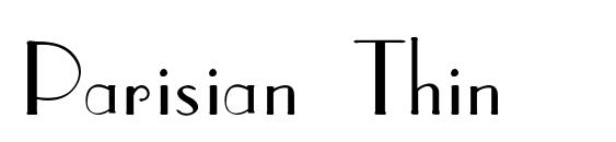 шрифт Parisian Thin, бесплатный шрифт Parisian Thin, предварительный просмотр шрифта Parisian Thin