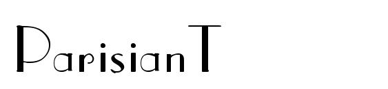 шрифт ParisianT, бесплатный шрифт ParisianT, предварительный просмотр шрифта ParisianT
