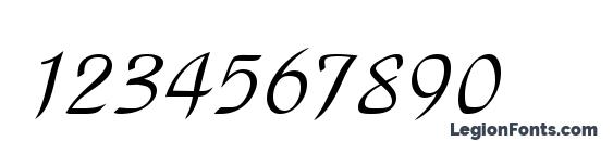 ParkAvenue Regular Font, Number Fonts