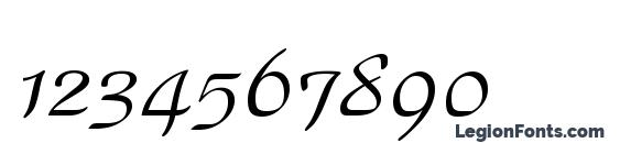 ParkAvenueBT Regular Font, Number Fonts