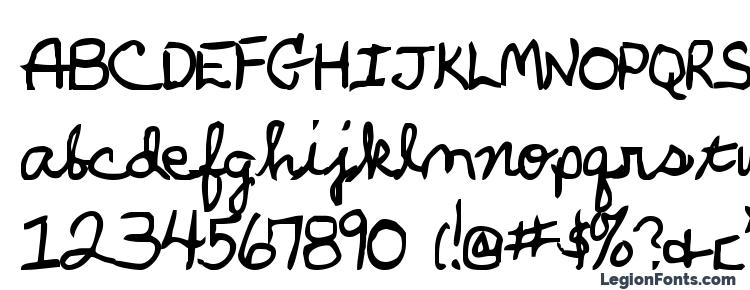glyphs Parkers Hand Bold font, сharacters Parkers Hand Bold font, symbols Parkers Hand Bold font, character map Parkers Hand Bold font, preview Parkers Hand Bold font, abc Parkers Hand Bold font, Parkers Hand Bold font