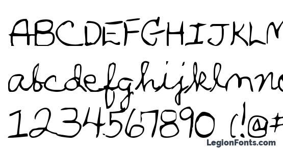 Parkers Hand Font Download Free / LegionFonts