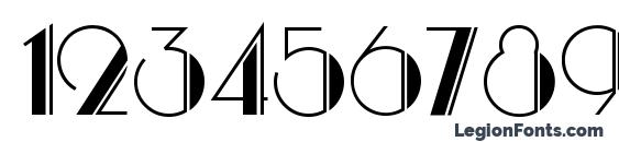 ParkLane Font, Number Fonts