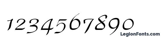 Parkplace Regular Font, Number Fonts
