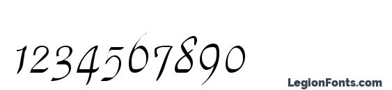 ParkplaceNarrow Regular Font, Number Fonts