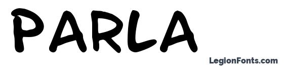 шрифт Parla, бесплатный шрифт Parla, предварительный просмотр шрифта Parla