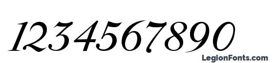 Parmapetit italic Font, Number Fonts
