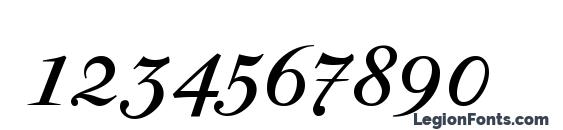 Parmapetitscitalic Font, Number Fonts