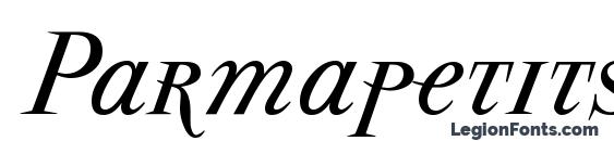 шрифт Parmapetitscitalic, бесплатный шрифт Parmapetitscitalic, предварительный просмотр шрифта Parmapetitscitalic