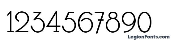 Parnas Deco Font, Number Fonts