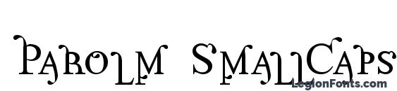 Шрифт Parolm SmallCaps
