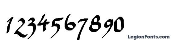 Parry Hotter Font, Number Fonts
