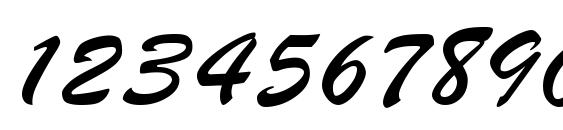 Parsek regular Font, Number Fonts