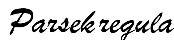 Parsek regular Font