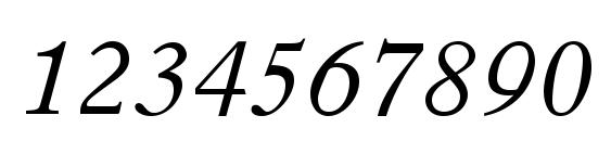 Partition SSi Italic Font, Number Fonts