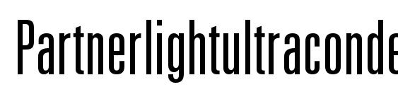 Partnerlightultracondensed font, free Partnerlightultracondensed font, preview Partnerlightultracondensed font