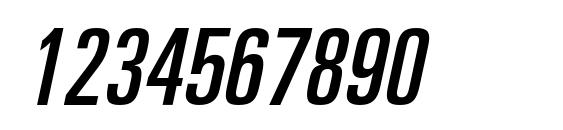 Partnerultracondensed italic Font, Number Fonts