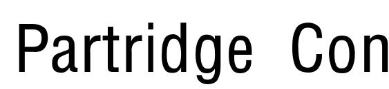 Partridge Condensed Thin Font