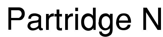 Partridge Normal Font