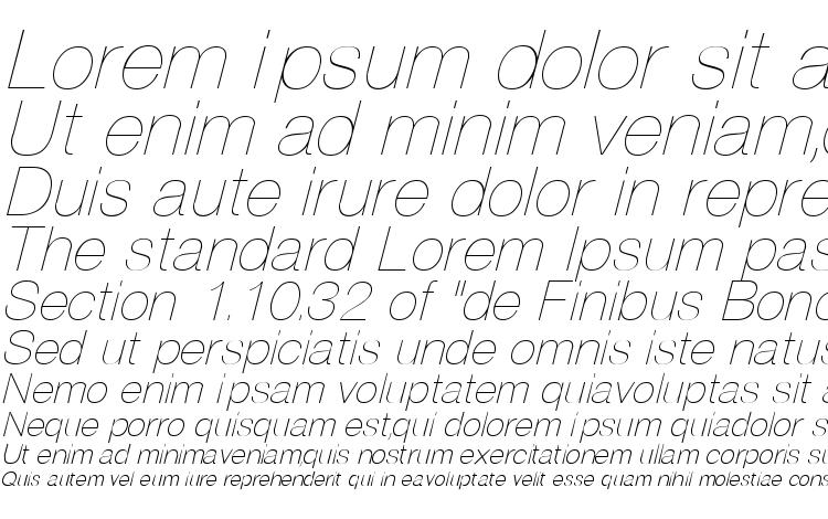 specimens Partridge Thin Oblique font, sample Partridge Thin Oblique font, an example of writing Partridge Thin Oblique font, review Partridge Thin Oblique font, preview Partridge Thin Oblique font, Partridge Thin Oblique font