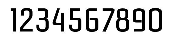 Pasadena Serial Regular DB Font, Number Fonts