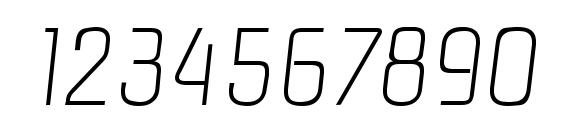 PasadenaL Italic Font, Number Fonts