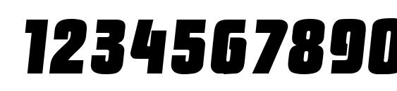 PasadenaSerial Heavy Italic Font, Number Fonts