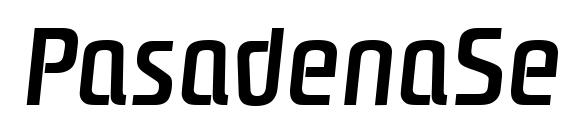 PasadenaSerial Medium Italic Font