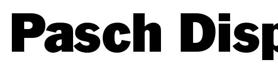 шрифт Pasch Display SSi, бесплатный шрифт Pasch Display SSi, предварительный просмотр шрифта Pasch Display SSi