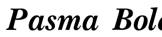Pasma Bold Italic.001.001 Font