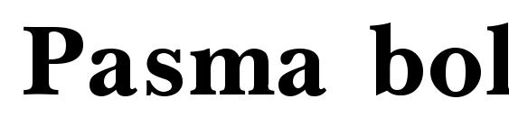 шрифт Pasma bold, бесплатный шрифт Pasma bold, предварительный просмотр шрифта Pasma bold