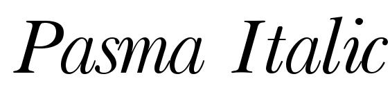 шрифт Pasma Italic.001.001, бесплатный шрифт Pasma Italic.001.001, предварительный просмотр шрифта Pasma Italic.001.001