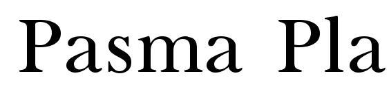 шрифт Pasma Plain.001.001, бесплатный шрифт Pasma Plain.001.001, предварительный просмотр шрифта Pasma Plain.001.001