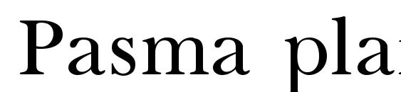 шрифт Pasma plain, бесплатный шрифт Pasma plain, предварительный просмотр шрифта Pasma plain