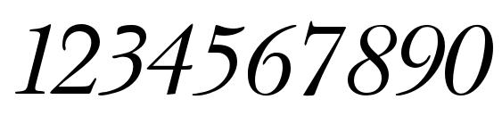 Pasmac italic Font, Number Fonts