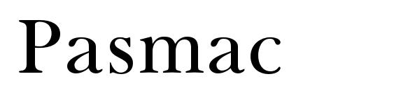 Pasmac font, free Pasmac font, preview Pasmac font