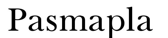 шрифт Pasmapla, бесплатный шрифт Pasmapla, предварительный просмотр шрифта Pasmapla