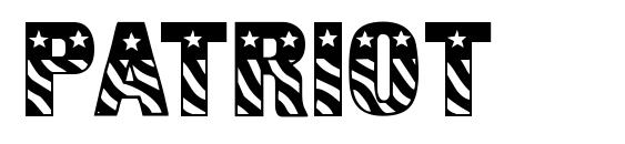 Patriot font, free Patriot font, preview Patriot font