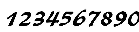 PattyDB Normal Font, Number Fonts