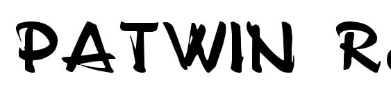 шрифт PATWIN Regular, бесплатный шрифт PATWIN Regular, предварительный просмотр шрифта PATWIN Regular