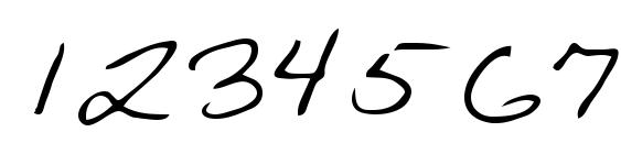 Paul Regular Font, Number Fonts
