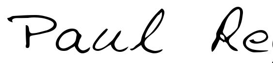 Paul Regular font, free Paul Regular font, preview Paul Regular font