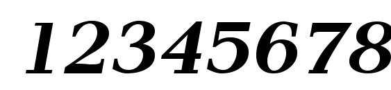 Pax #2 BoldItalic Font, Number Fonts